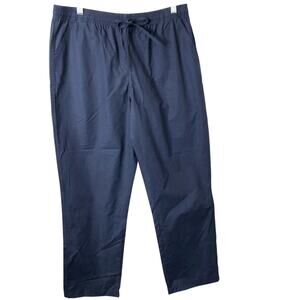 Hasting & Smith NWT Women's Navy Pull-On Drawstring Cotton Blend Pants Medium